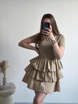 Zara šaty s volánmi s, zara,s