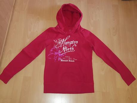 Cervena mikina, h&m,s