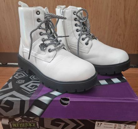 Dievčenské štýlové šnurovacie topánky beetle juice, 37