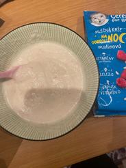 GERBER Cereal mliečna kaša malinová na dobrú noc