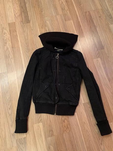 Jarná riflová bunda čierna - veľmi pekná a štýlová, mango,xs