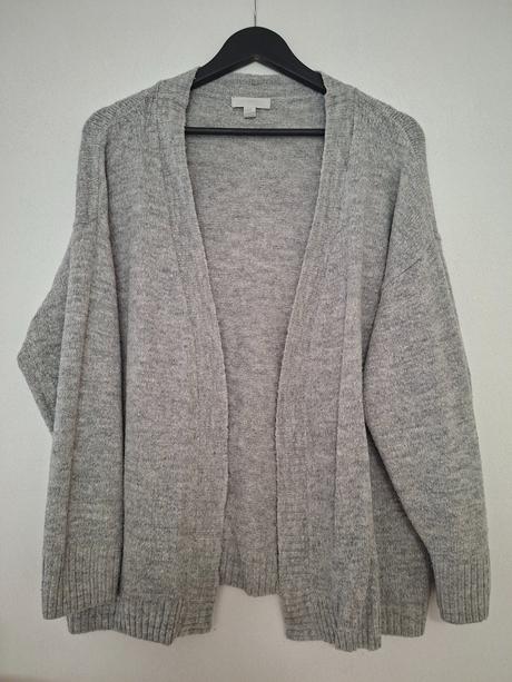 Sivý sveter, h&m,xl
