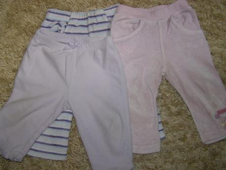 3x velúrové tepláčky pred ievčatko, gap,74