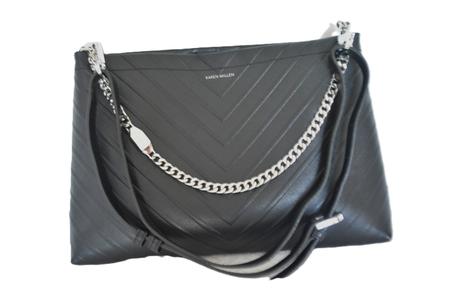 Elegantná kožená kabelka karen millen, 