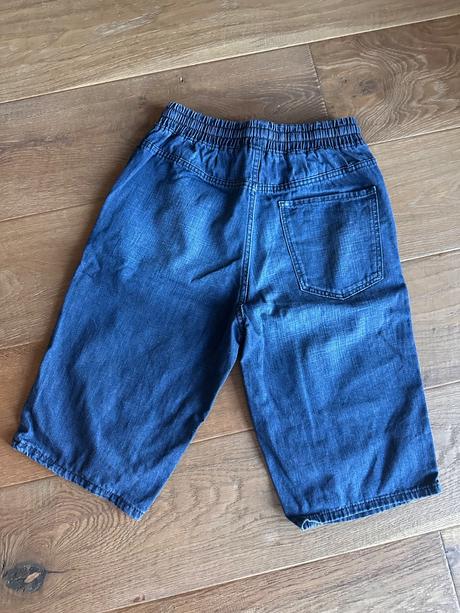Kraťase pull-on, trojštvrťové riflové denim, 11-12, h&m,152