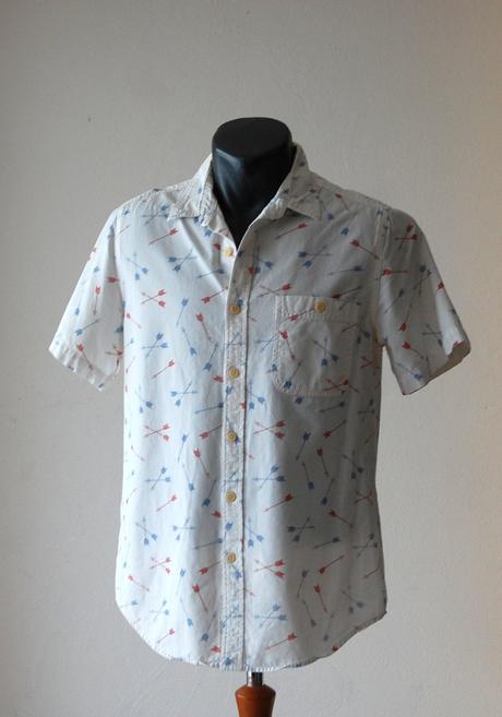 Pánska košeľa topman s potlačou šípov, m