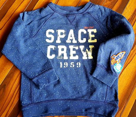 Svietacia mikinka h&m space 110/116, h&m,110