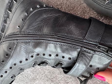 Kožené bikerky pinko 37, pinko,37