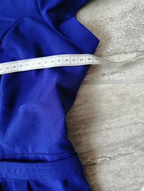 Modré šaty asos, v42-44, kráľovská modrá, 42