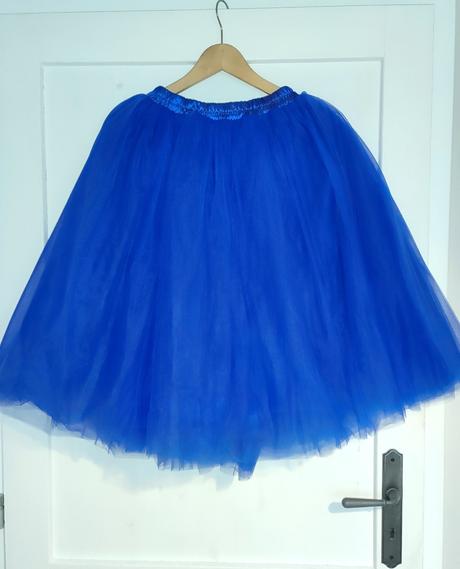 Modrá tutu sukňa, s
