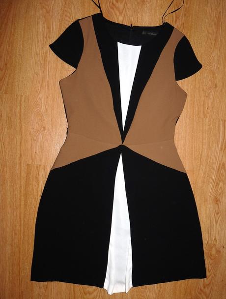 Trojfarebné šaty, zara,m