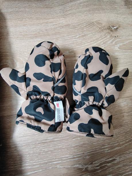 H&m zimný overal a rukavice s leo vzorom, h&m,92