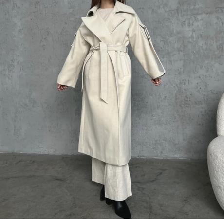 Burgundský vlneny kabat oversize, m