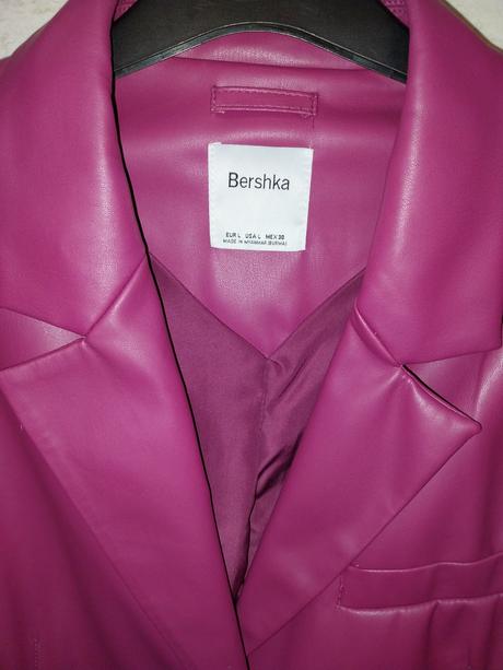 Kožené sako, bershka,l