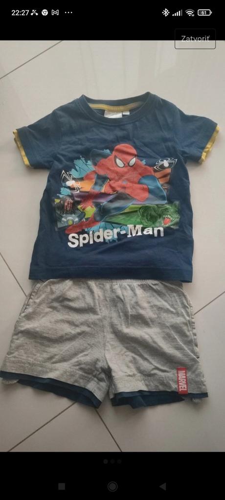 Pyžamo spiderman, marvel,98