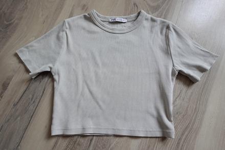 Vrúbkované tričko zara, zara,s