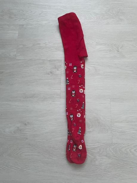 Pančuchy so zimným motívom veľ 110-116, h&m,110