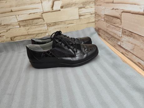 Ara 39 - dámske kožené čierne topánky, ara,39