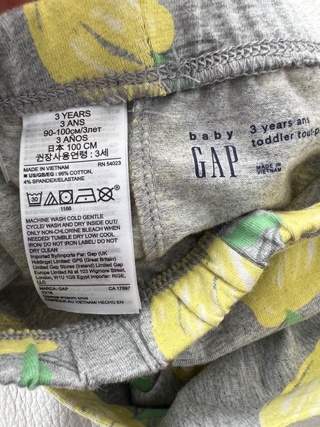 Gap legíny raz oblečené vel. 3, gap,98