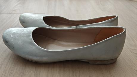 Kozene strieborne baleriny, 40