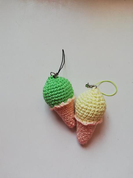 Háčkovaná zmrzlina prívesok, 