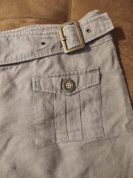 Camaieu nohavice z ľanu, camaieu,xl