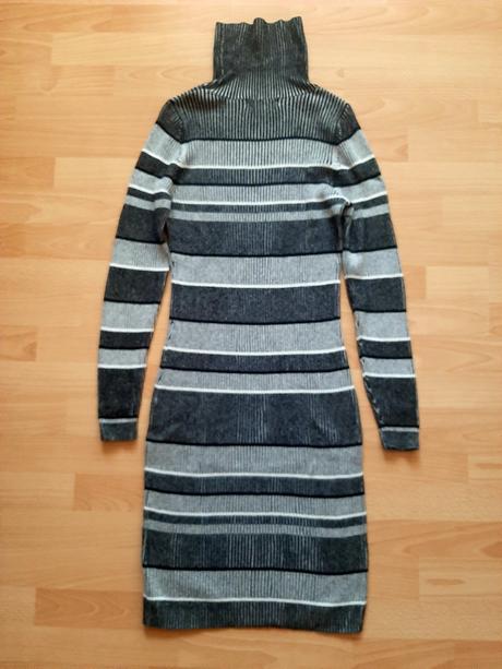 Svetrové pásikavé šaty, next,l