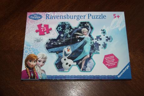 Puzzle frozen 73 s trblietkami, 