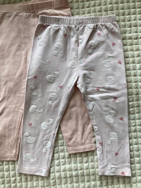 Legínky labuťkové a bodky, original marines,86