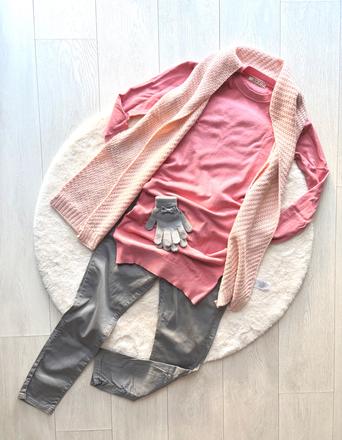 Komplet nohavice+sveter+šál+rukavice, m