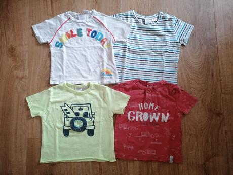 Tričká zara s krátkym rukávom - 4 ks, zara,80