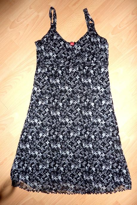 S.oliver čierne-kvietkované šaty, v. 38,, s.oliver,38