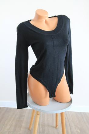 Čierny body sveter, limé, s, s