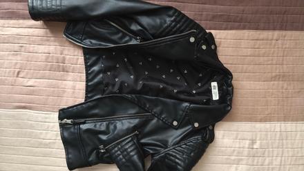 Kožená bunda, h&m,140