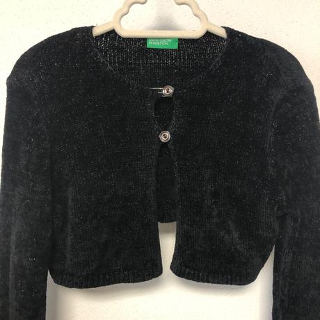 Bolerko čierne dievčenské benetton č.128/134, 8-9y, benetton,128