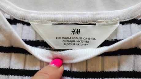 Top, tričko, h&m,164