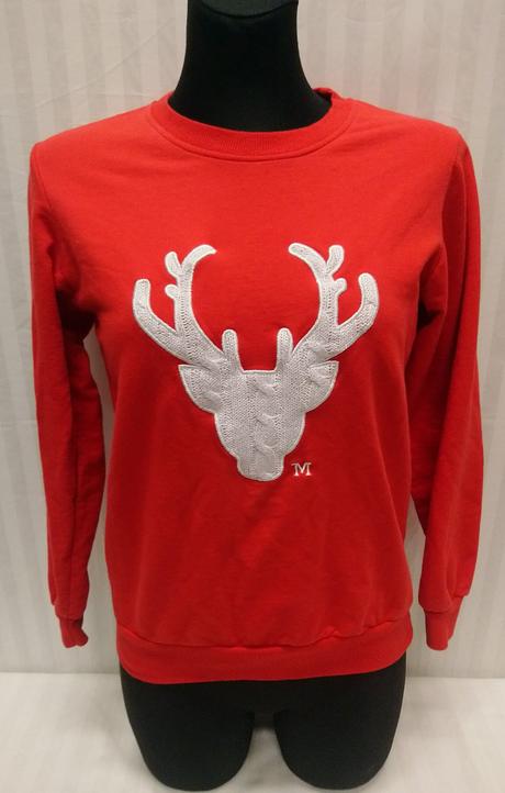 Dámsky čevený top s motívom, rural rat, s/m, m