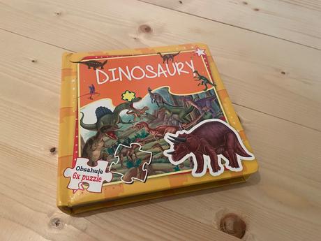 Dinosaury - knizka s puzzle, 