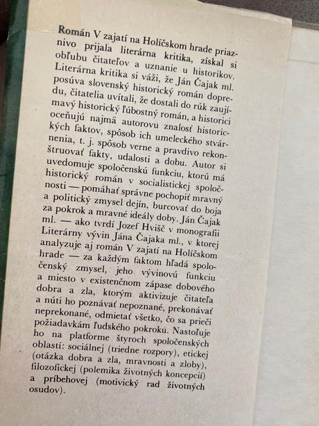 Ján čajak - v zajatí na holíčskom hrade, 