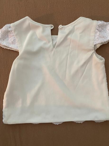 Letný flitrovaný dievčenský top, 128