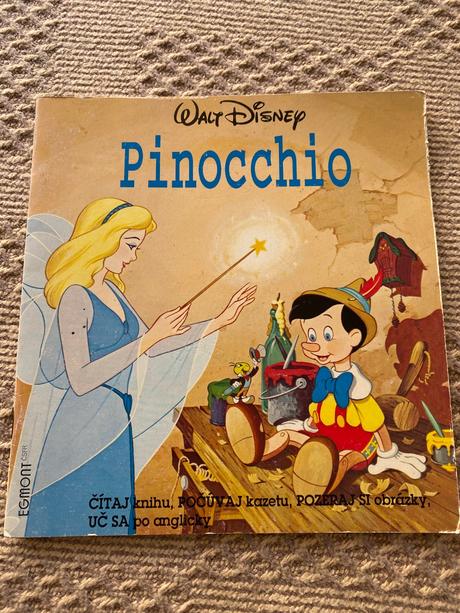 Krásna retro vintage mini walt disney pinocchio, 