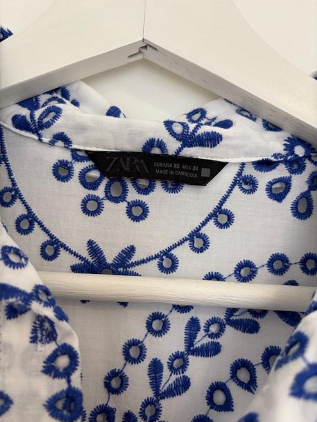 Bielo-modrá košeľa zara, zara,xs