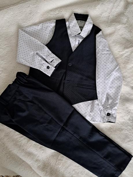 Svadobný set pre dieťa(košeľa, vesta, nohavice), 104