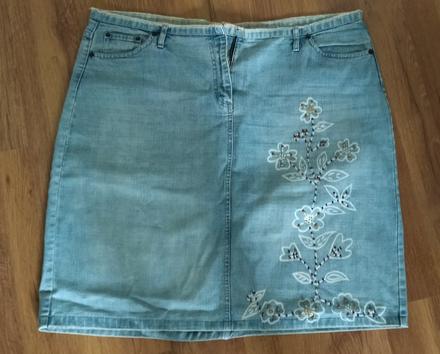 Riflová sukňa south, south,4xl