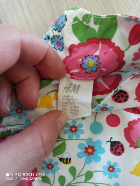 Letný komplet tielko a gatky, h&m,86