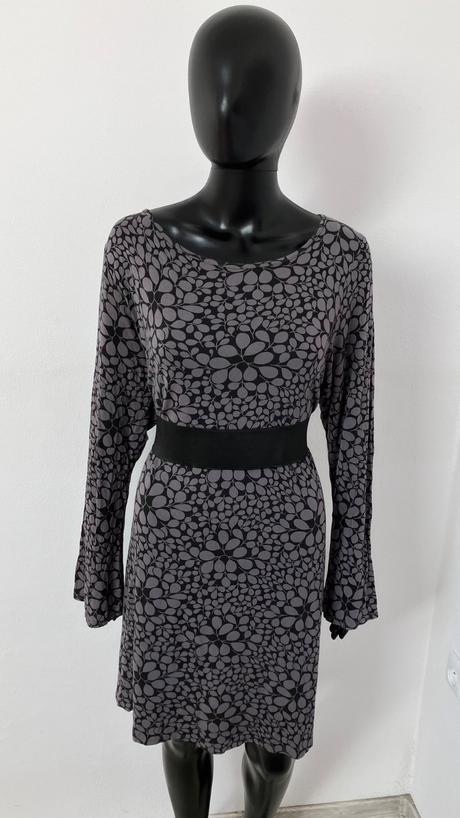 Sivé vzorované šaty george (50), george,5xl