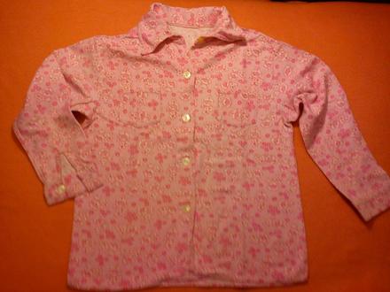 Flanelový vrch pyžama, 116