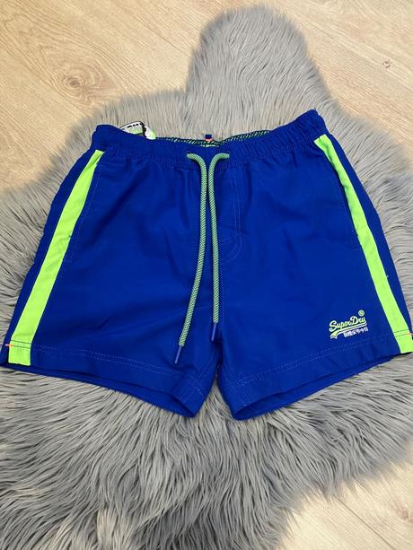 Pánske plavky superdry neónovo zeleno modré (s), superdry,s