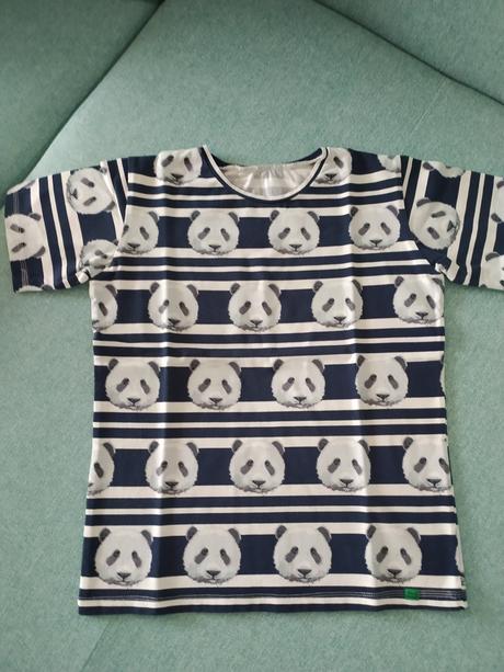 Rucne site tricko 9-11r +saty velk.s, syn+mama, 146