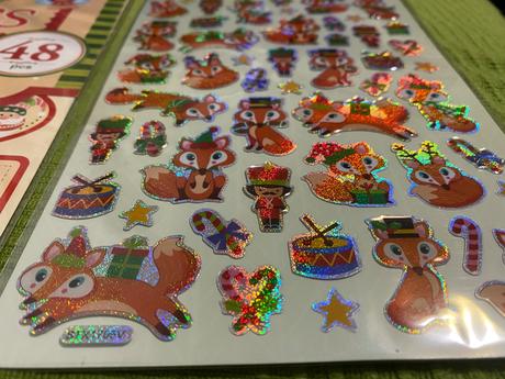 Krásne dekoratívne vianočné nálepky 3 druhy,